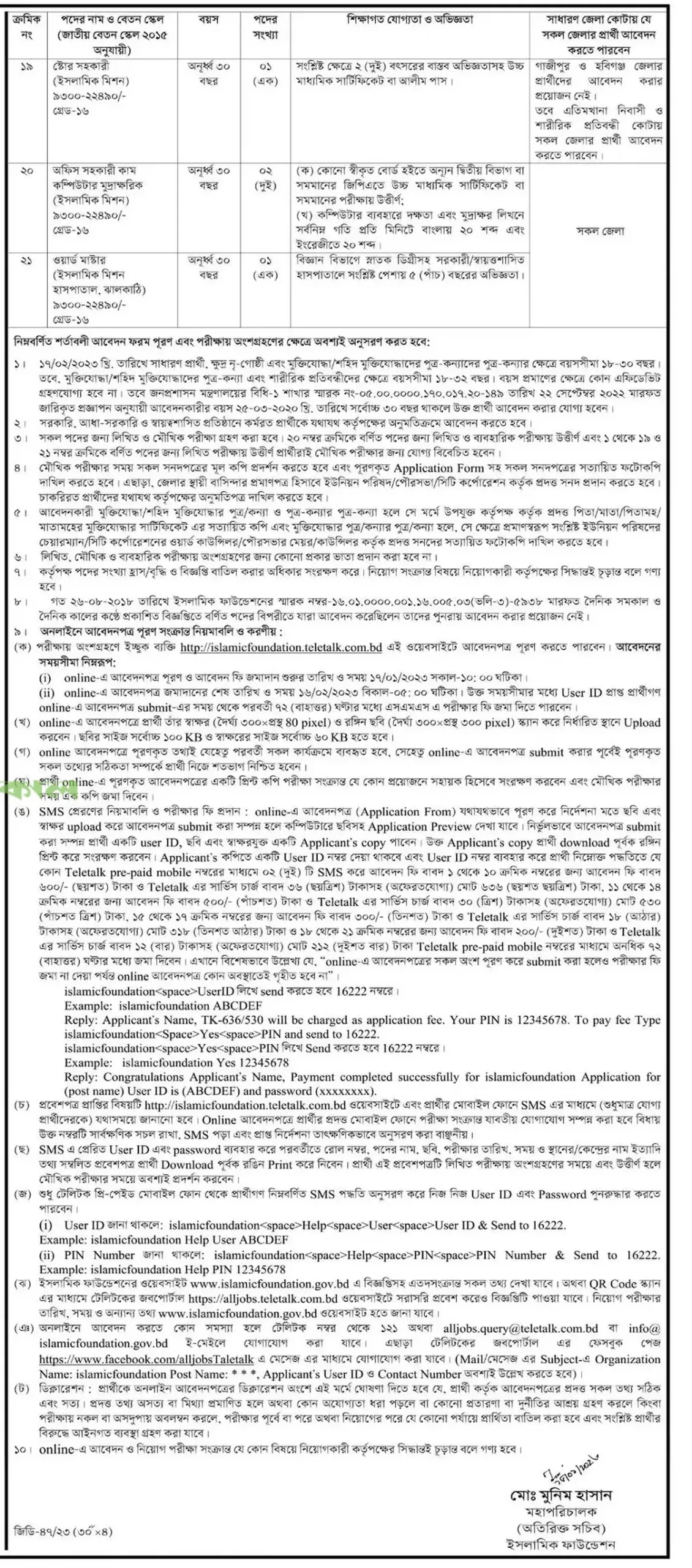 Ministry of Religious Affairs Job Circular 2023 004 scaled