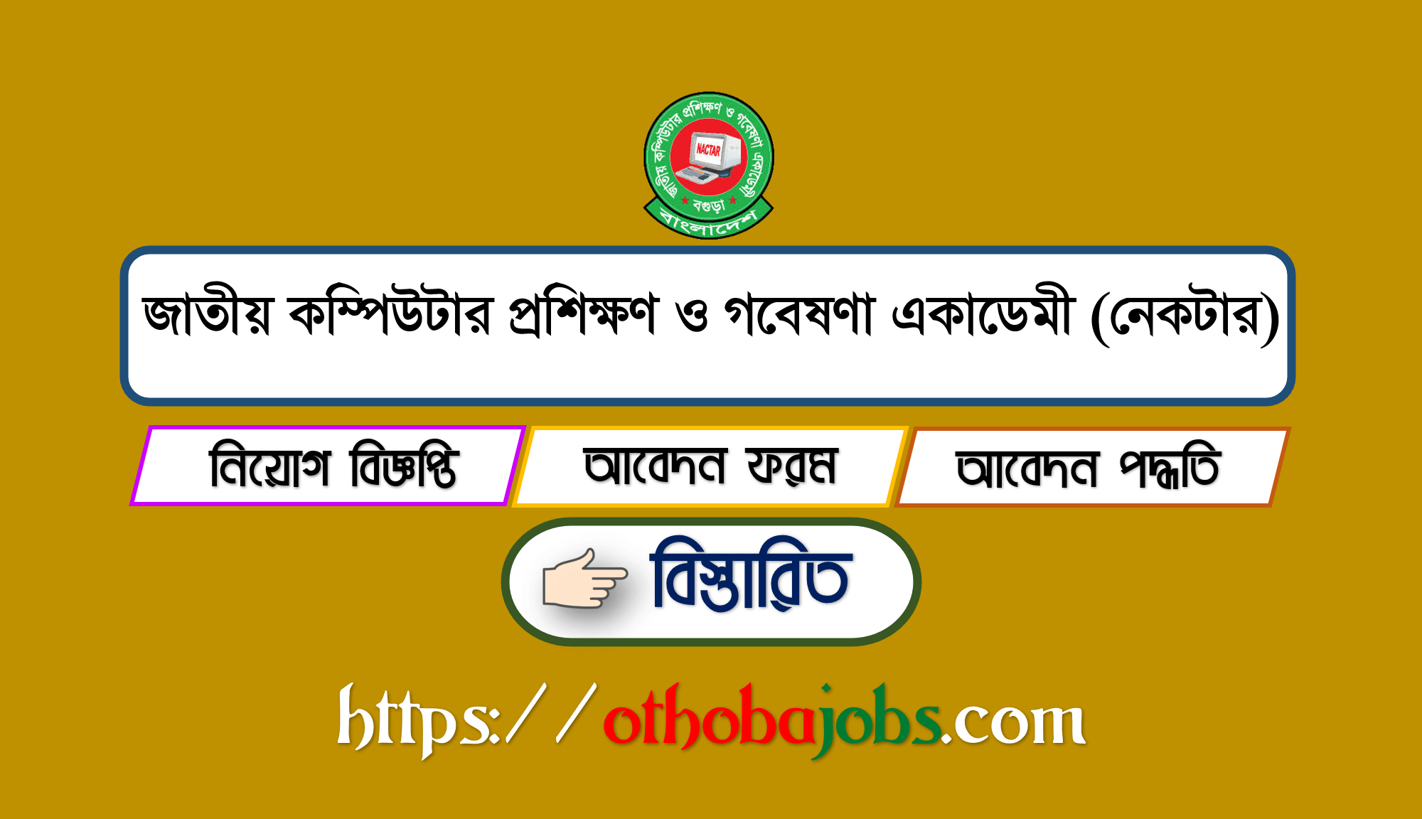 National Academy for Computer Training and Research Job Circular