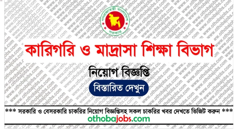 কারিগরি ও মাদ্রাসা শিক্ষা বিভাগ নিয়োগ বিজ্ঞপ্তি ২০২৫ - Technical and Madrasah Education Division TMED Job Circular 2025
